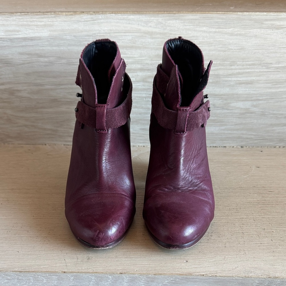 Rag & Bone Women's Burgundy Ankle Boots
